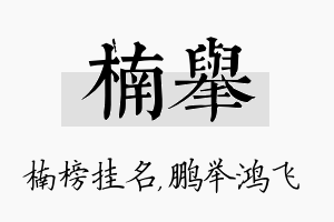 楠举名字的寓意及含义