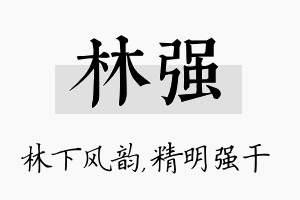 林强名字的寓意及含义