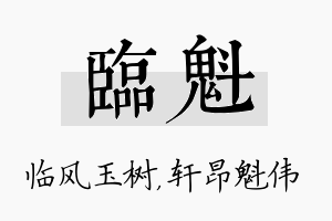 临魁名字的寓意及含义