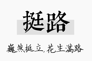 挺路名字的寓意及含义