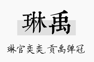 琳禹名字的寓意及含义