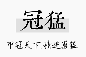 冠猛名字的寓意及含义