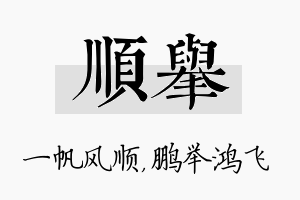 顺举名字的寓意及含义