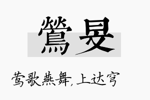 莺旻名字的寓意及含义