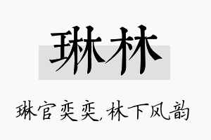 琳林名字的寓意及含义