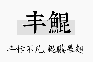 丰鲲名字的寓意及含义