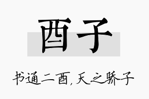 酉子名字的寓意及含义