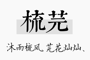 梳芫名字的寓意及含义