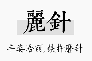 丽针名字的寓意及含义