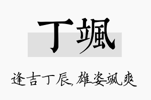 丁飒名字的寓意及含义