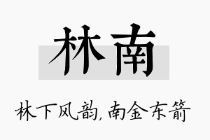 林南名字的寓意及含义