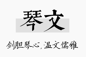 琴文名字的寓意及含义