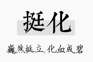 挺化名字的寓意及含义