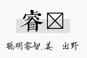 睿嫄名字的寓意及含义