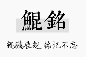 鲲铭名字的寓意及含义