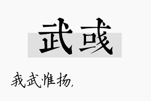 武彧名字的寓意及含义