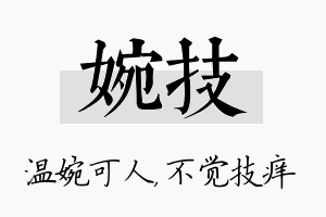 婉技名字的寓意及含义