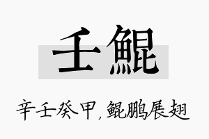 壬鲲名字的寓意及含义