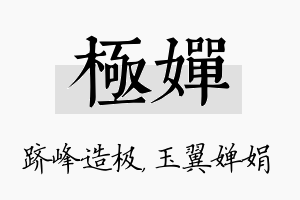 极婵名字的寓意及含义