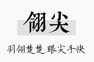 翎尖名字的寓意及含义