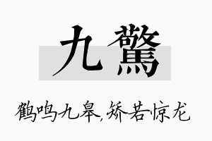 九惊名字的寓意及含义