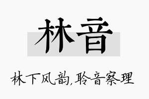 林音名字的寓意及含义