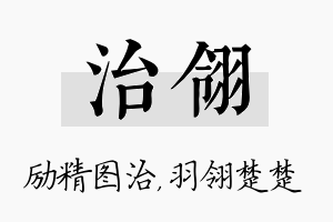 治翎名字的寓意及含义