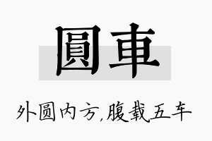 圆车名字的寓意及含义