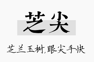 芝尖名字的寓意及含义