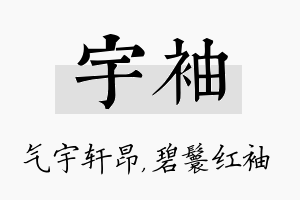 宇袖名字的寓意及含义