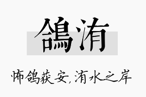 鸽洧名字的寓意及含义