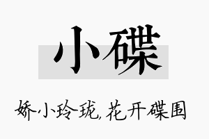 小碟名字的寓意及含义