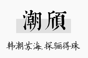 潮颀名字的寓意及含义