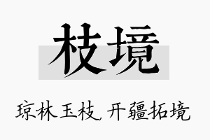 枝境名字的寓意及含义