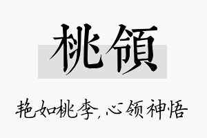 桃领名字的寓意及含义