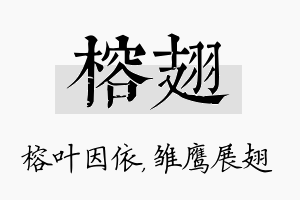 榕翅名字的寓意及含义