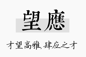 望应名字的寓意及含义