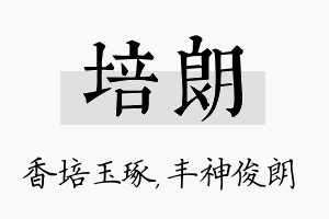 培朗名字的寓意及含义