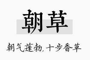 朝草名字的寓意及含义