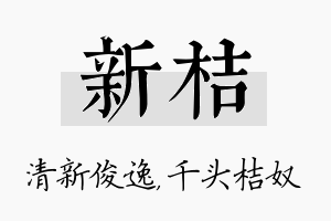 新桔名字的寓意及含义