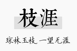 枝涯名字的寓意及含义