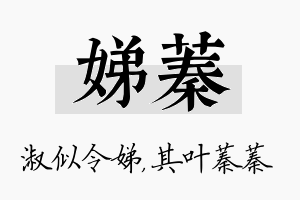 娣蓁名字的寓意及含义