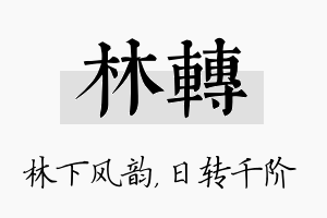 林转名字的寓意及含义