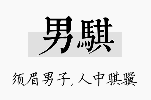 男骐名字的寓意及含义