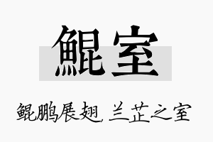 鲲室名字的寓意及含义