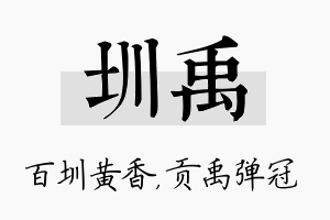 圳禹名字的寓意及含义