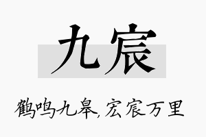 九宸名字的寓意及含义