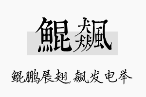 鲲飙名字的寓意及含义