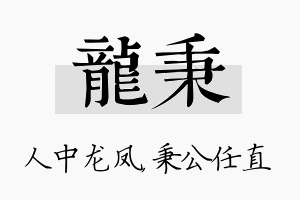 龙秉名字的寓意及含义