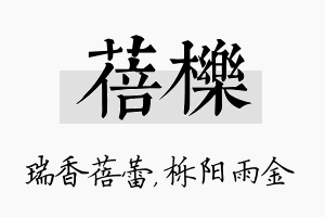 蓓栎名字的寓意及含义